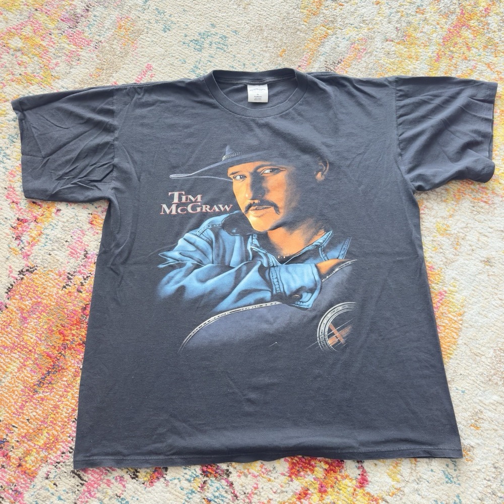 Tim McGraw Don't Take The Girl Black Single Stitch VTG T-Shirt XL Made in USA